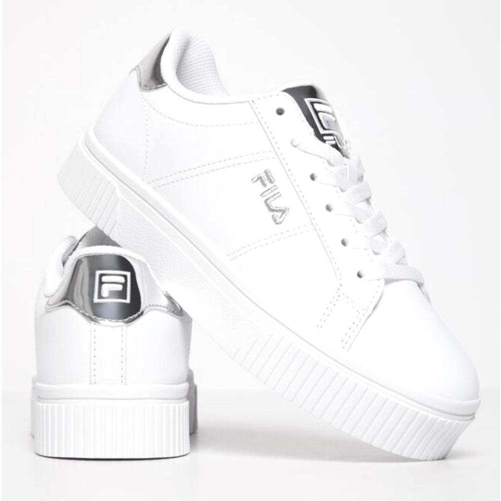 Women’s Fila Panache White and Silver - Size 9.5